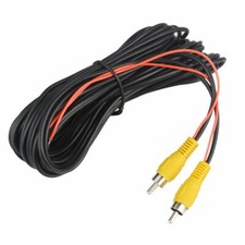 32FT/10M Car RCA Video Extension Cable with Power Wire - Male to Female AV Cable