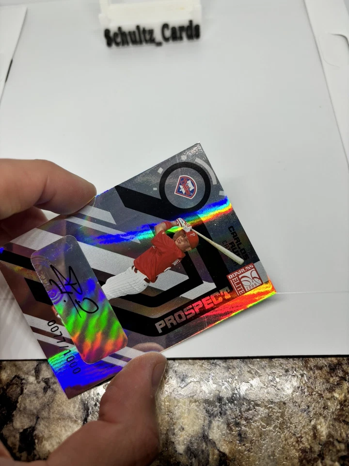 2005 Donruss Elite Auto Prospects /1000 Carlos Ruiz #184 Rookie Auto RC - Image 3 of 4