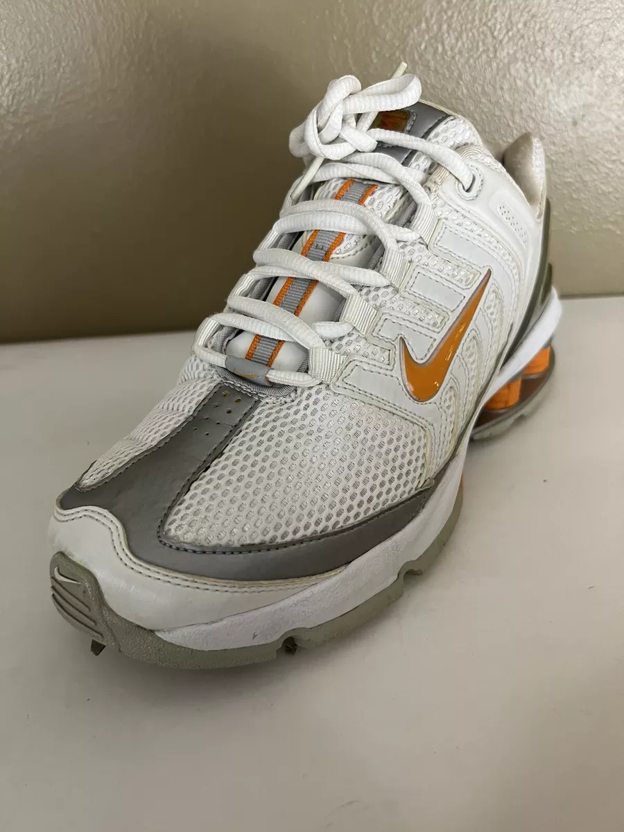 Nike Shox II Womens Size 7 White Orange Silver 314900-181 | eBay