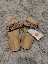 Cat Jack Kids' Drew Slip-On Cheetah Print Sandals Size 3