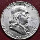 1955  Franklin Half Dollar Buggs Bunny Variety 50c High Grade BU #78324