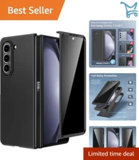 Samsung Galaxy Z Fold 5 Case with Privacy Screen Protector Slim Shockproof Black