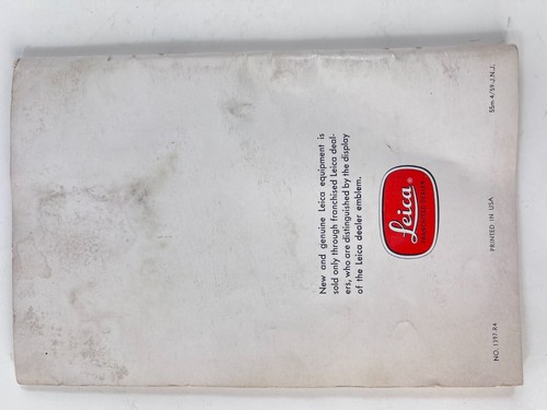 Vintage Leica 1959 Photographic Equipment Catalog - Manual Guide Pricing Book - Picture 10 of 11