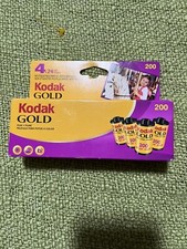 KODAK GOLD 35mm FILM 4 PACK..ISO 200 24 EX IN THE SEALED BOX..EXP 03/2009