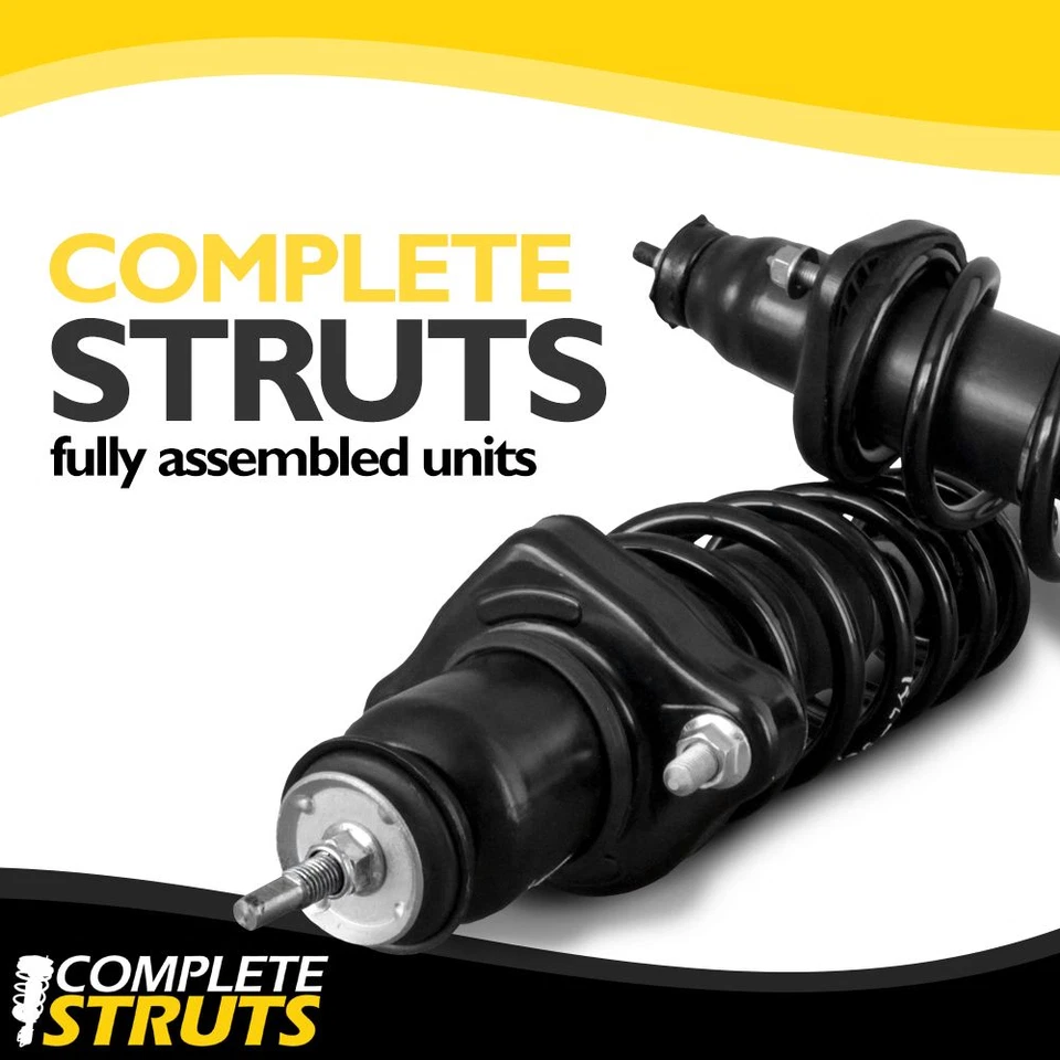 95-02 Lincoln Continental Front Complete Struts & Coil Springs w/ Mounts Pair x2 Foto 3 de 4