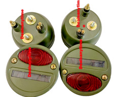 Fits Willys Mb Ford Gpw Jeeps Truck Military Cat Eye Rear Tail Light 4 Pcs Fits Willys Mb Ford Gpw Jeeps Truck Military Cat Eye Rear Tail Light 4 Pcs