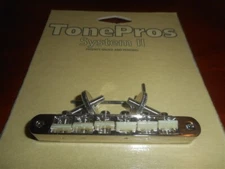 NEW - TonePros ABR-1 Tuneomatic Bridge, G Formula Saddles - NICKEL, AVR2G/N