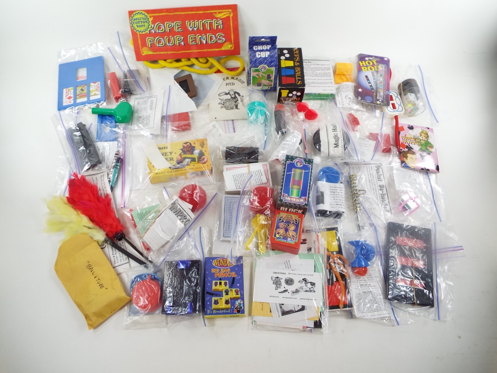 Magic Tricks Used Lot including Cards Chop Cup Money Maker Optical ...