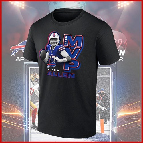 HOT SALE - Josh Allen Buffalo Bills 2024 NFL MVP T-Shirt All Size - Picture 3 of 6