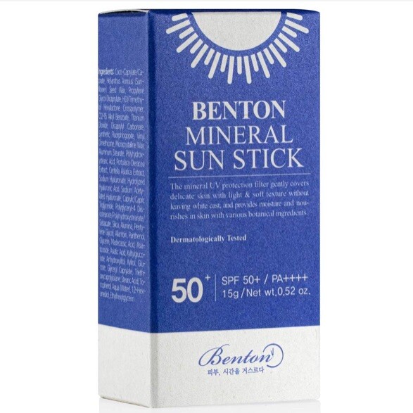 BENTON Mineral Sun Stick 15g SPF50+ Korean Skincare PA++++