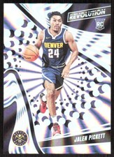 2023-24 8751D PANINI REVOLUTION SUNBURST JALEN PICKETT Rookie 37/75 Denver
