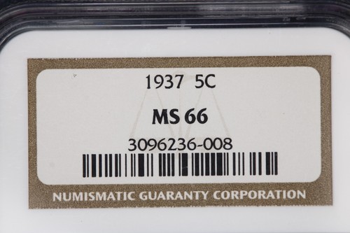 1937 Buffalo Nickel 5c NGC MS66 Slight Fluorescent toning! Beautiful color! - Picture 3 of 3