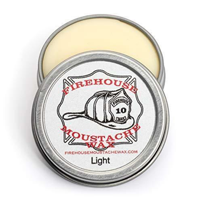 Firehouse Moustache Wax Light - for Beard & Mustache Shaping, Naturally Scented
