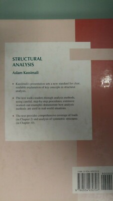 Structural Analysis by Aslam Kassimali; 1993 HC; Used | eBay