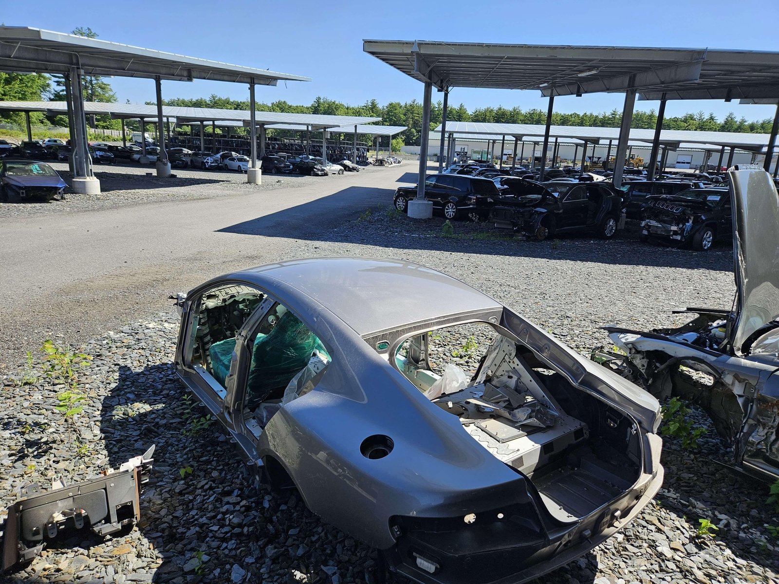 2010 Aston Martin Rapide Body Shell Gray