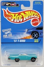 Hot Wheels 1957 T-Bird 1997 Model Series - 95538 NRFP 1996 Turquoise 1:64