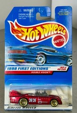 Hot Wheels Double Vision 1998 First Editions #40/40 Red Sealed Diecast Car 2B11