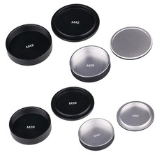 Metal Body Cover  Rear Lens Cap Set for M39 Ltm Lsm Leica 39mm M42 Screw mount