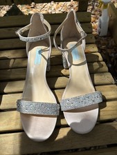 Betsey Johnson Sb   Mari 10 Medium Bling Sandal Silver Wedding