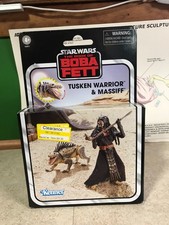 Star Wars 3.75  Vintage Collection NIB - Book of Fett Tusken Warrior & Massiff