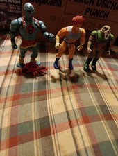 Thundercat Vintage Action Figures Lot Of 3 In Excellent Condition: Mumma Ra,Tusk