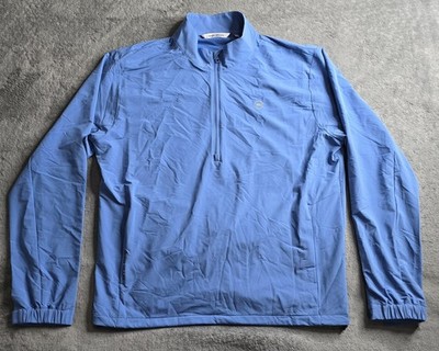 Peter Millar Dunes Technical Half-Zip Sweater LRG Blue ETide Perth Performance