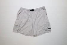 Vtg 90s Columbia Mens Large Spell Out Above Knee Belted Trekking Cargo Shorts