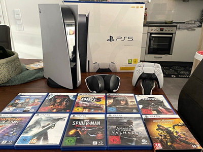 Sony PlayStation 5 Blu-Ray Edition 825GB mit 2 DualSense & Pulse 3D Headset