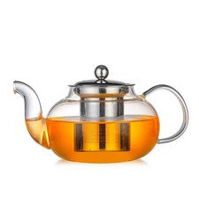 Multi Size Glass Teapot With Stainless Steel Tea Strainer Infuser Flower Kettle