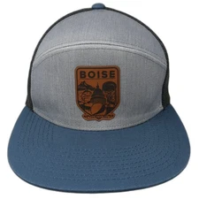 Boise Patched Logo Snapback Trucker Hat Multi OS Adjustable Pacific Headwear