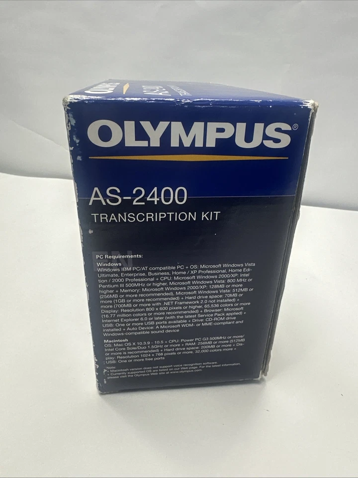 Olympus AS-2400 Transcription Kit Footswitch Transcribe USB missing headphones - Image 4 of 4