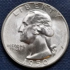 1950 S Washington Quarter 25c Silver BU UNC GEM Brilliant Uncirculated #97384