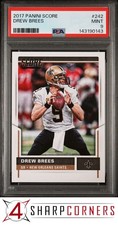 2017 PANINI SCORE #242 DREW BREES SAINTS HOF POP 2 PSA 9