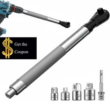 1/2" Offset Extension Wrench, Impact Ratchet Extender for Electric Drill