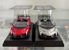 Kyosho 1/64 Lamborghini Veneno Roadster Set, Diecast, Near Mint, 2pcs