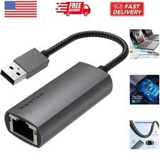 USB 3.0 Ethernet Adapter, 1000Mbps Gigabit USB to Ethernet LAN Network Adapte...