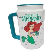 Vintage Disney WDW Insulated Mug Cup 12 oz Little Mermaid Ariel