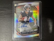 COLSTON LOVELAND ROOKIE AUTO 2025 Panini Prizm #319  SILVER PRIZM  Chicago Bears