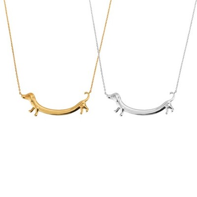Adjustable Length Dachshund Necklace Adjustable Clavicle Chain Adornment Jewelry