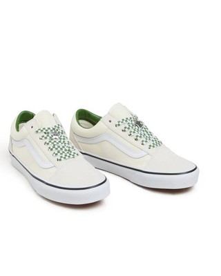  Athletic Shoes Sneakers Unisex Vans Old Skool MarshMallow Green Beige Lifestyle 