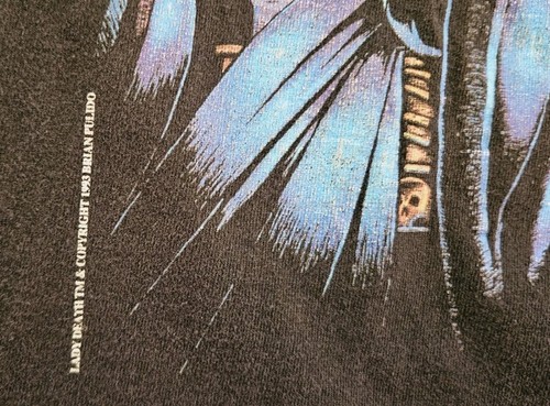 Camiseta de colección de los 90 Dama Muerte Marvel Comics puntada única talla grande - Imagen 9 de 11