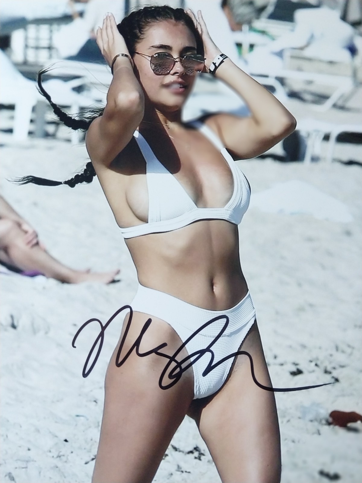 Madison Beers Signed 8x10 Photo Original Matte Singer Writer COA MAKE OFFER