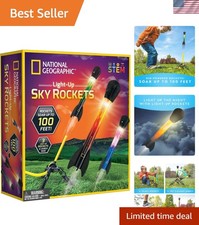 STEM Educational Light-Up Rocket Launcher   Exciting Outdoor Fun for Ages 6 