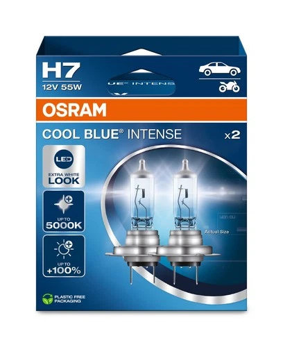 COOL BLUE® INTENSE Halogen Car Bulbs H7 64210CBN-2HB 12V 55W OSRAM