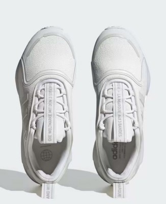 NEW Adidas NMD V3  Unisex White Iridescent Size 4 Low GX5698 NEW IN BOX W/TAG