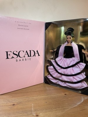 Escada Barbie Limited Edition Mattel Fashion Doll NIB Pink Gown
