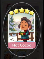 Hot Cocoa ⭐⭐⭐⭐⭐  MONOPOLY Go ⚡️⚡️INSTANT SHIPPING Set:18-6