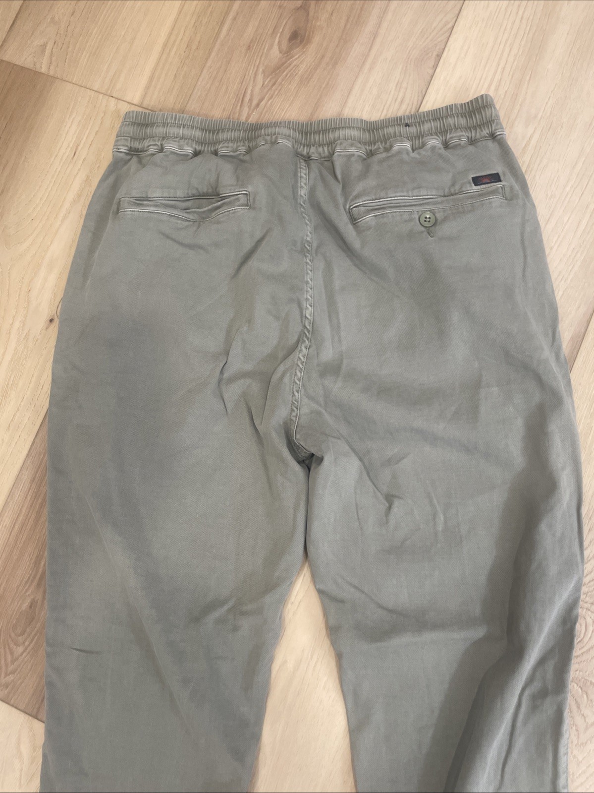 Faherty Essential Drawstring Pants Grey Relaxed C… - image 5