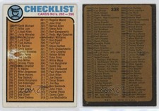 1973 Topps Checklist Checklist Cards 265-396 #338