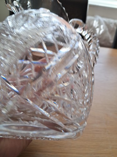Very Pretty Very Heavy Lead Crystal Water Pitcher 19 X 13 Cm ( Db ) - Bild 8 von 12